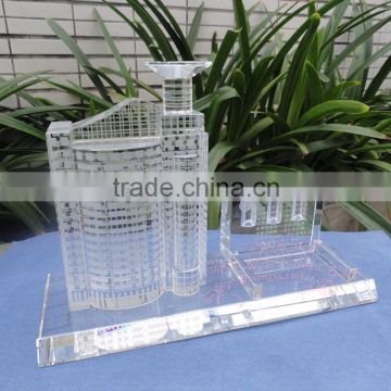 crystal glass souvenir buildings model