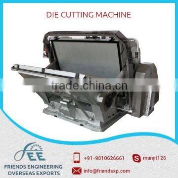 Top Good Quality Paper Die Cutting Creasing Machine Reputed Supplier