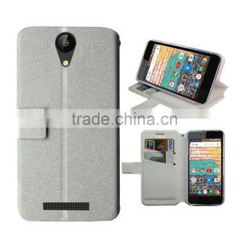 for archos 50e neon white leather case silk slim stand wallet leather high quality factory price