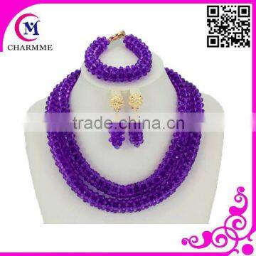 fashion multi layer bead necklace party bead jewelry set with wholesales african beads jewelry set
