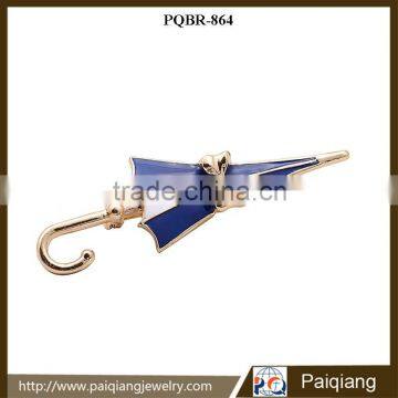 Wholesale fashion delicate enamel umbrella brooch jewelry