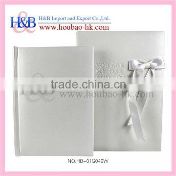 high quality PU leather covered western wedding diy photo album 33.5X33.5cm