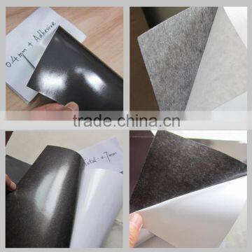 Isotropic rubber adhesive magnetic sheet