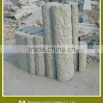 grey white column top stone sandstone coping stone