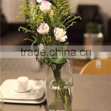 professional wholesale clear glass vase with different shape design