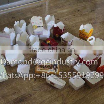 Disposable Paper Carry Out Containers Forming & Making Machines