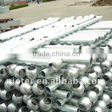 Galvanized stanchion