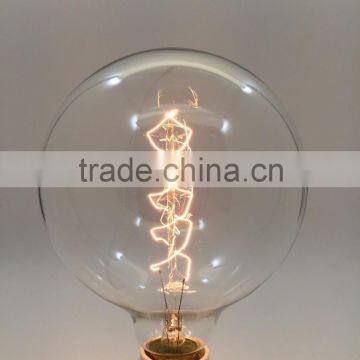 G125 Vintage Filament Decorative Bulb E27 60W 110V for Cafe and Bar, Manufacturers Squirrel Cage G125 photo-2