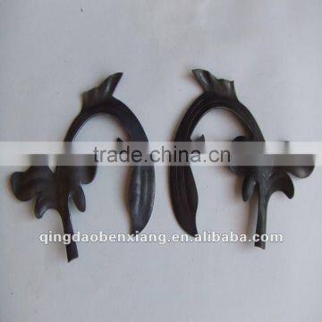 ornamental wrought iron part/ decoration of gate and fence /cast steel flower