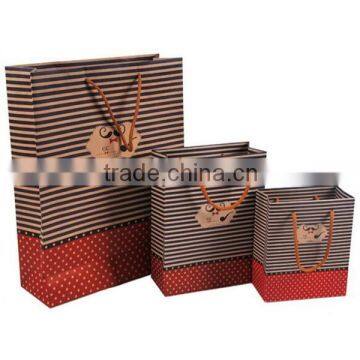 Cute Mustache Brown Paper Shopping Bag