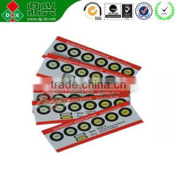 Hot Selling Portable 1-6 Dots Mini Humidity Indicator Card
