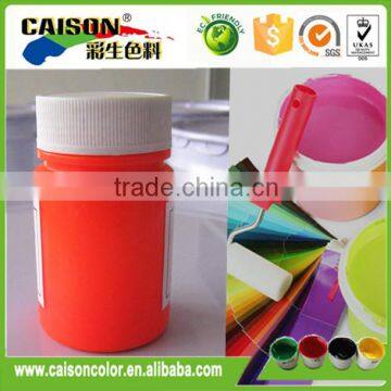 2kg plastic pot of Fluorescent Orange pigment preparation for paints