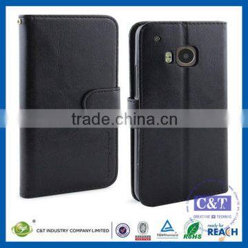 C&T Wholesale New Products 2015 Luxury Wallet PU Leather Case For HTC One M9 photo-5