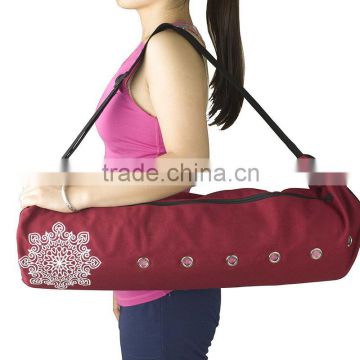 Large Yoga Mat Bag Fits Most Large Yoga Mats 3 Storage Pockets Easy Access Zipper Dual Air-flow 5 Colors