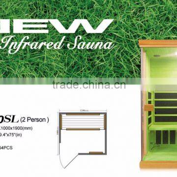 2 Person Use 7 Color Beautiful Design Infrared Ceramic Sauna Room photo-2