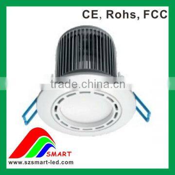 LED White Cover Ceiling Light in Fins Aluminum