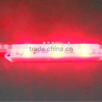 3pcs 5050 SMD LED module,plastic case,RED color,DC12V,20pcs a string;75mm*12mm
