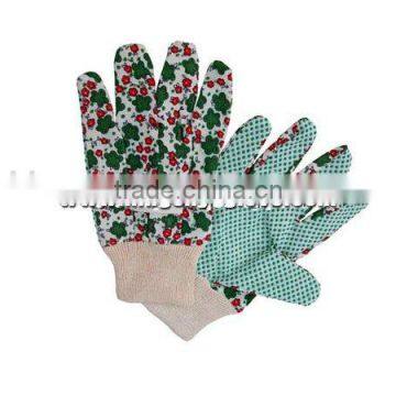 Economy light weight knit wrist Lady's garden glove