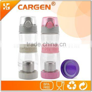 Clear Plastic Kids Sport Tea Strainer Water Bottle photo-5