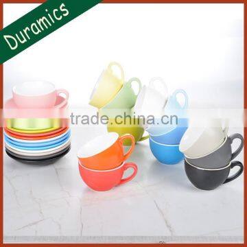 Eco-Friendly Feature Ceramic Bulk 225ml Tea Cup And Saucer