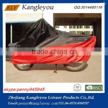 Easily carried customized black red waterproof motorcycle cover