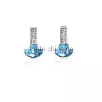 Small Alloy Coloful Crystal Thermometer Ear Piercing For Wedding Lady