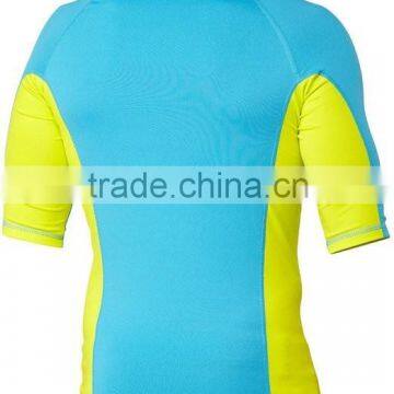 Short Sleeve Rush Guard Water Jacket for Women