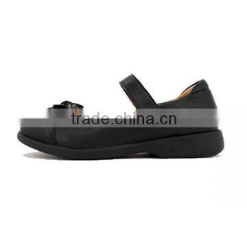 2016 Popular Design Girls Black School Uniform Shoes With Bowknot photo-3