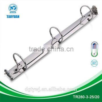 Customized hot sale 3 ring binder clip (TD 280-3-25/20) with trigger