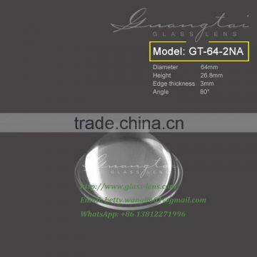 New design 80 degree plano-convex optical lens for car light (GT-64-2)