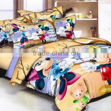 Kids Cartoon Bedding Set of 100% Polyester Fabric