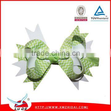 2015 New arrival boutique hair bows with Hair Clips/High quality hair bows for girls