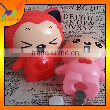 Lovely cartoon Money Box for kids, New design Coin Bank, Plastic Money Saving Box for Children.