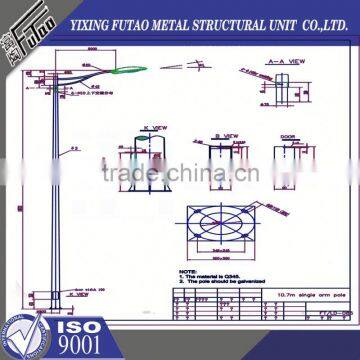 High Quality Galvanized Lamp Poles Steel Lamp Poles photo-4