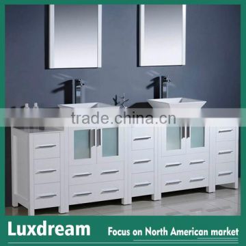 84'' wood bathroom vanity for heavy people use