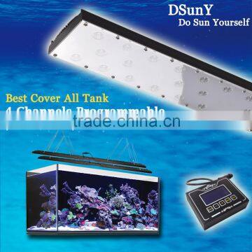 High watt programmable full spectrum led lighting aquarium led lights 96x3w