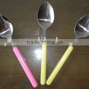 Stainless Steel spoon with Plastic Handle