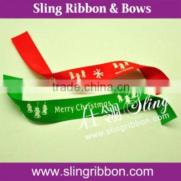 2015 Hot Selling Character Printed Satin Ribbon For Christmas Decoration