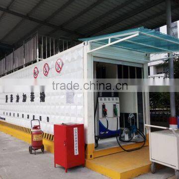 fuel pump dispenser 50cbm exported containerized mobile fuel station