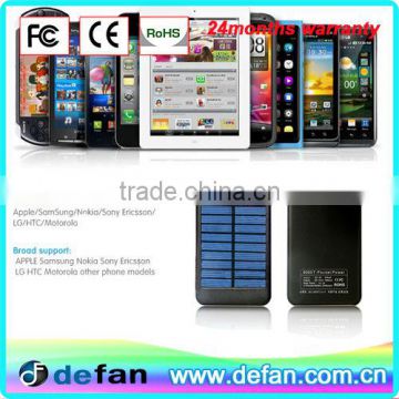 Solar power bank 5000mah capacity for portable media device for iphone ipad ...