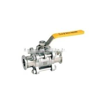 3PC Full Bore Stainless Steel Clamp End Ball Valve