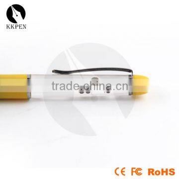 KKPEN Customized Metal Liquid Light up Pen With Sand Timer Floater