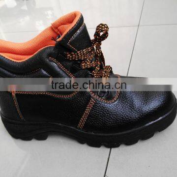 Pu Sole Leather Safety Boots Steel Toe Cap Hot Selling in Dubai