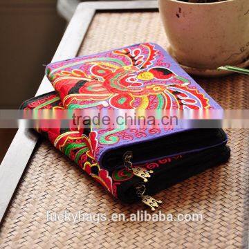 National wind notebooks with embroidery new year gift notebook hot selling Notebooks with zipper for gift