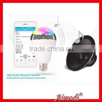 2015led bulb with bluetooth speaker for smart phone iphone5s ipad ipod samsung