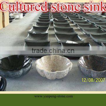 Culture stone sink