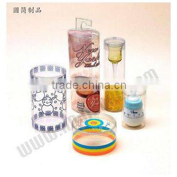 creative design clear round plastic boxes