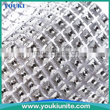 silver color sequre design cheaper price acrylic diamond sheet