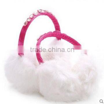 Children and Baby Thermal Ear Cover Plush Earmuffs With Diamonds