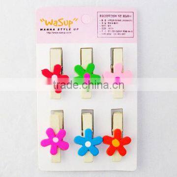 Valentine's Day Pegs Wooden Valentine Clips Red Heart Pegs for Valentine's Day photo-2